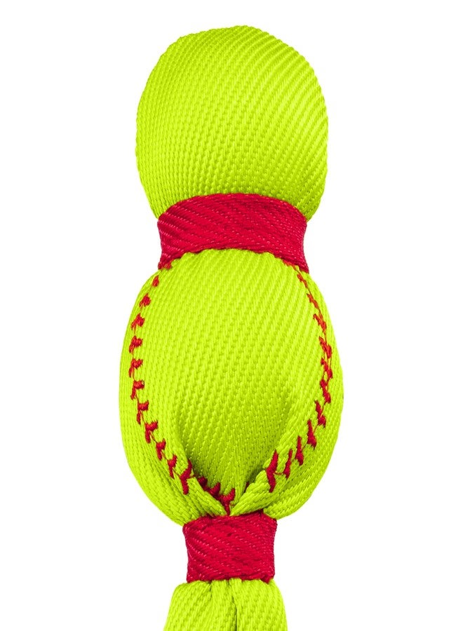 KONG Wubba Sport Dog Toy – Reinforced Tug & Toss Toy with Squeaker and Floppy Tails for Fetch & Interactive Play (Softball, Small) - Image 2